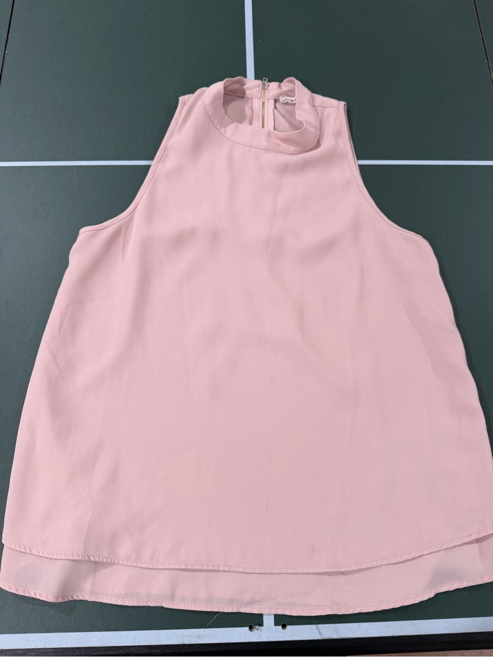 Stella Luce Sleeveless Mock Neck Top - Light Pink